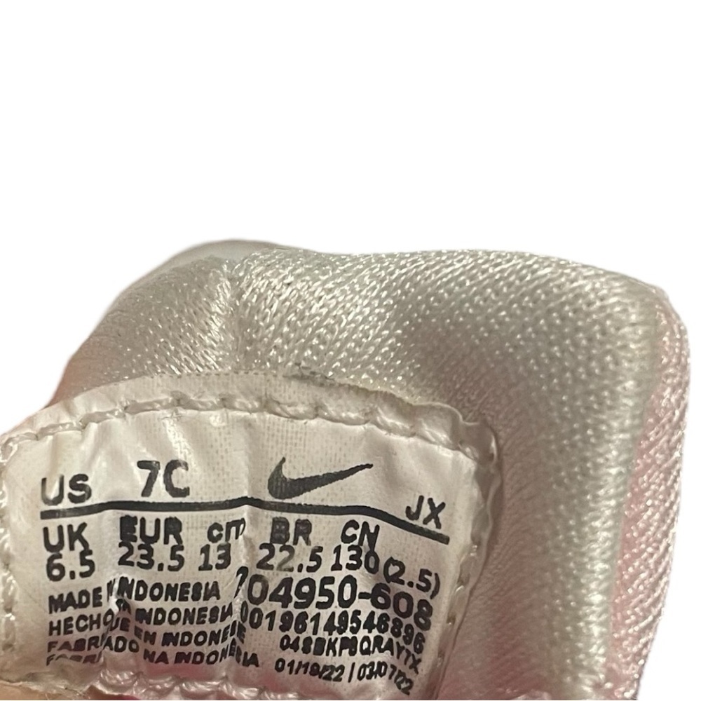 Nike huarache toddler girl sneakers size 7C pink/white slip on bungee type - Picture 11 of 11